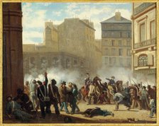 Storming of the water tower, place du Palais-Royal, February 24, 1848. Creator: Unknown.