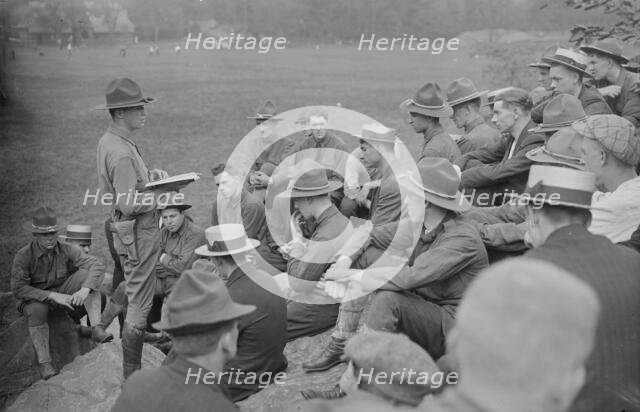 Reading war laws to 12th Regiment, 20 Jul 1917. Creator: Bain News Service.