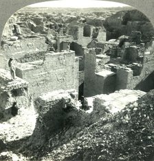 'Palace of Nebuchadnezzar (6th Century B.C.) and Desolate Ruins of Once Mighty Babylon, Iraq (Mesopo Creator: Unknown.