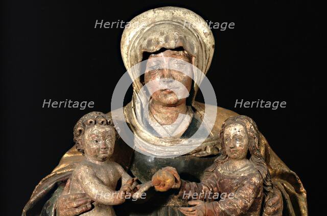 St Anne with the Virgin and Child, 1500-1550. Creator: Unknown.