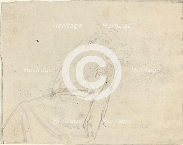 Sheet of Studies [recto and verso]. Creator: John Flaxman.