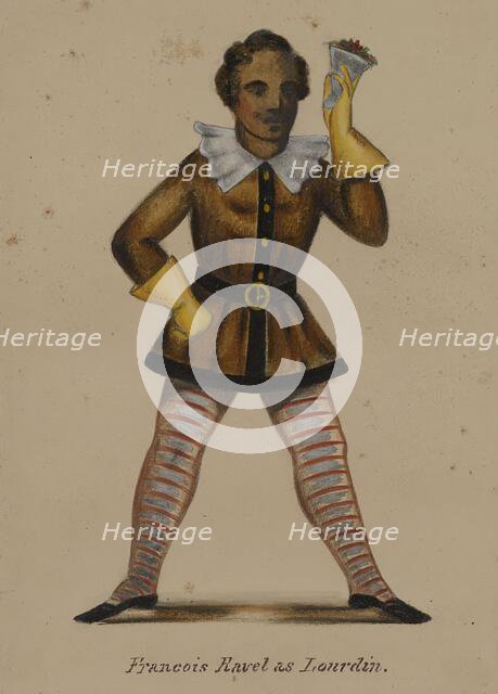 Françoise Ravel as Lourdin, 1855-1859. Creator: Alfred Jacob Miller.