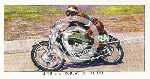 '248 C.C. D.K.W. (E. Kluge)', 1938. Artist: Unknown.