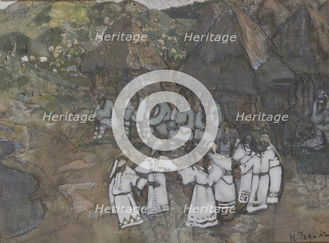 Circle Dance, Early 1900s. Artist: Roerich, Nicholas (1874-1947)