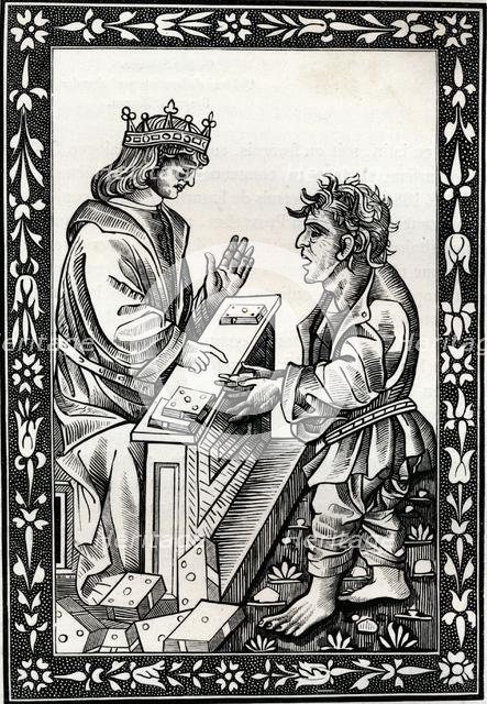 Solomon and Marcoul, 15th century, (1849). Creator: Unknown.