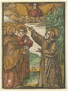 Christ Talking about his Return to the Father, from Das Plenarium, 1517. Creator: Hans Schäufelein the Elder.