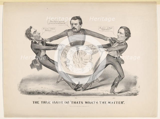 The True Issue or "Thats Whats the Matter", 1864. Creator: Currier and Ives.