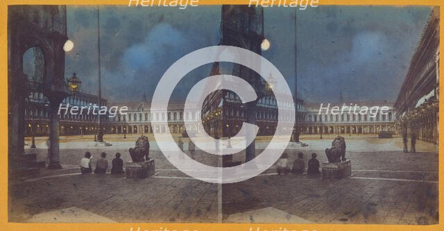 S. Marco/St. Marks Square, Venice, about 1865. Creator: Unknown.