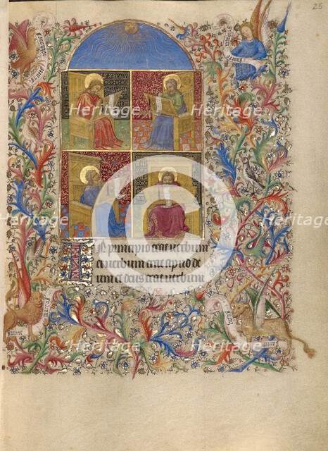 The Four Evangelists; Book of Hours, about 1420. Creator: Spitz Master.