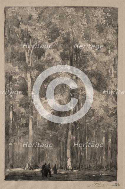 Le Matin, carrefour des Forts Marlotte, 1889. Creator: Auguste Louis Lepère (French, 1849-1918).