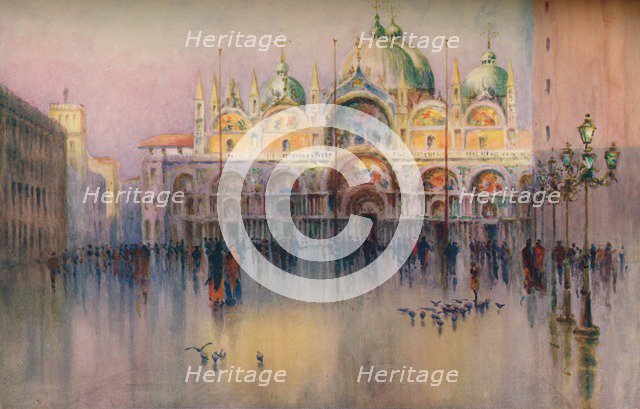 Evening Glow, St. Mark's, Venice. (1914). Artist: Helen Donald-Smith