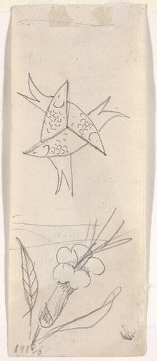 Sheet of Sketches [verso], late 19th century. Creator: Beatrix Godwin Whistler.