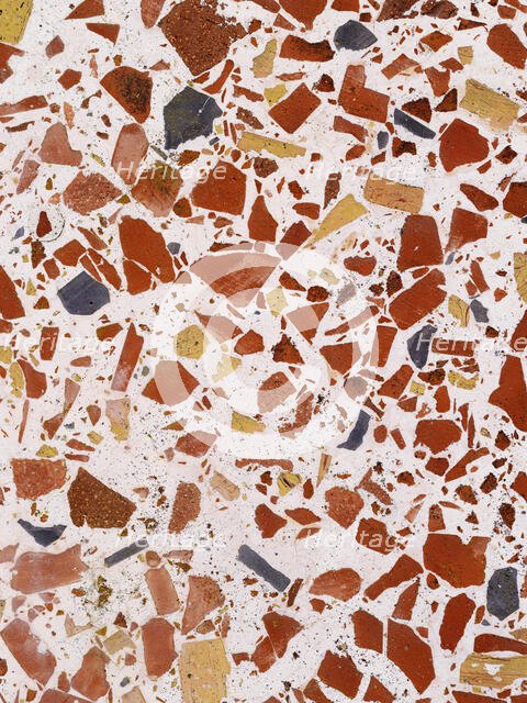 'Blitzcrete' render on the exterior of the house, Wadhurst Park, Wadhurst, East Sussex, 2018.  Creator: James O Davies.