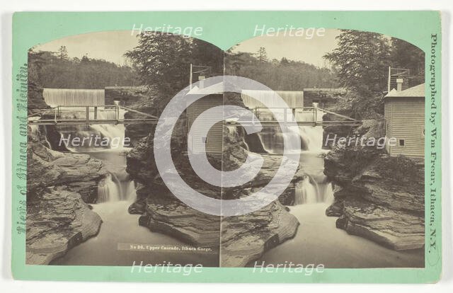 Upper Cascade. Ithaca Gorge, late 19th century. Creator: William Frear.