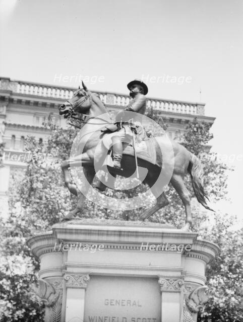 Winfield Scott Hancock - Equestrian statues in Washington, D.C., between 1911 and 1942. Creator: Arnold Genthe.