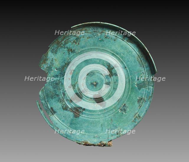 Mirror Box with Head of Athena (lid), 400-375 BC. Creator: Unknown.