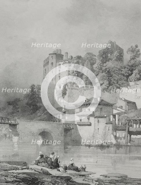 Voyages pittoresques et romantiques dans lancienne France. Bretagne: Chateau de Clisson. Creator: Eugène Cicéri (French, 1813-1890).