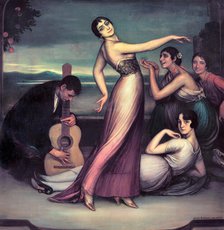 Flamenco songs and dances, 1917. Creator: Romero de Torres, Julio (1874-1930).
