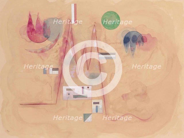 Zickzack in Weich (Zigzag en entourage mou), 1933. Creator: Kandinsky, Wassily Vasilyevich (1866-1944).