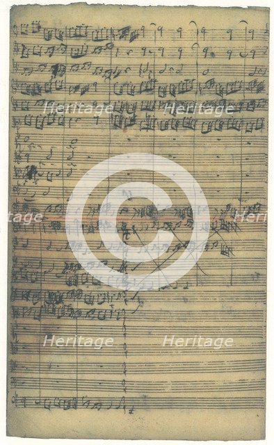 Autograph manuscript of the Cantata O Ewigkeit, du Donnerwort (O eternity, you word of thunder), 172