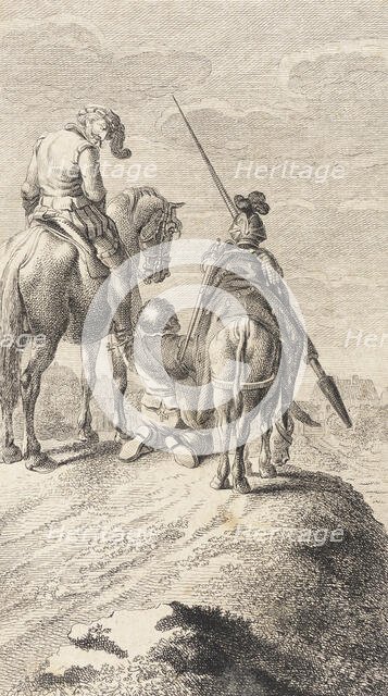 Plate XVI from Life and Adventures of the Knight Don Quixote de la Mancha, 1780. Creator: Daniel Berger.