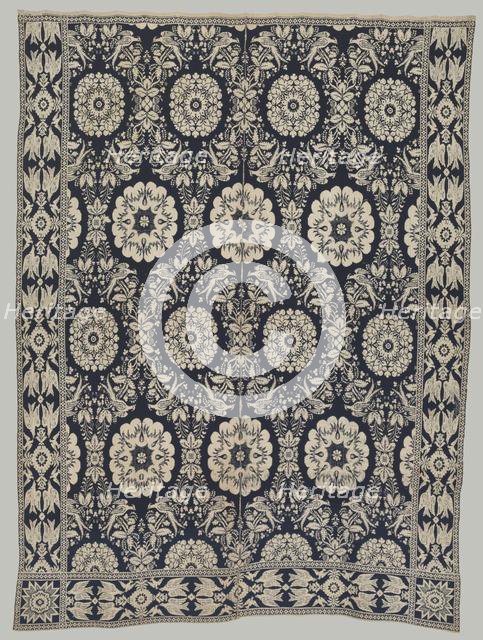 Coverlet, mid 19th century. Creator: Unknown.
