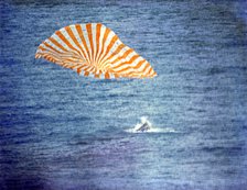 Gemini 10 splashdown, 1966. Creator: NASA.