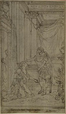 Study for Lucain's "La Pharsale", Canto X, c. 1766. Creator: Hubert Francois Gravelot.