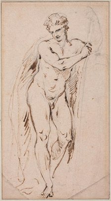 Standing Male Nude, between 1827 and 1875. Creator: Jean-Baptiste Carpeaux.