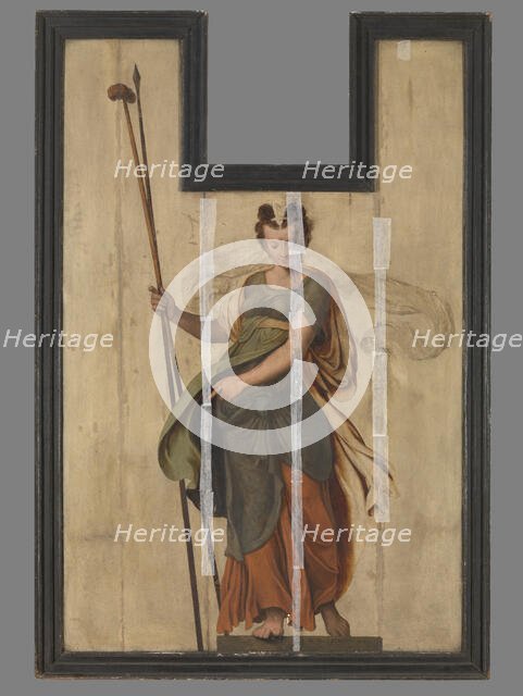 Sibyl with Lance and Sponge, 1565. Creator: Lambert van Noort.