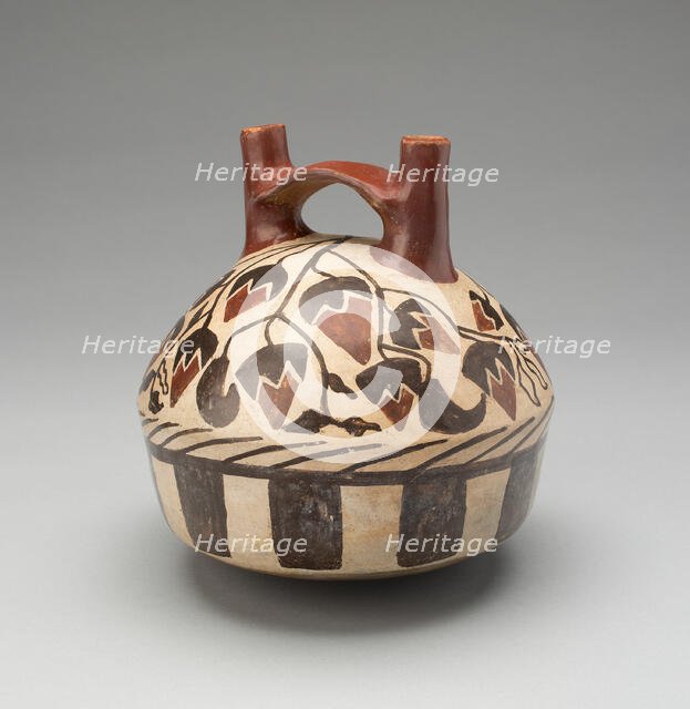 Vessel Representing a Basket Containing Lúcuma Fruits, 180 B.C./A.D. 500. Creator: Unknown.