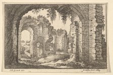 Roman Ruins, 1673. Creator: Wenceslaus Hollar.