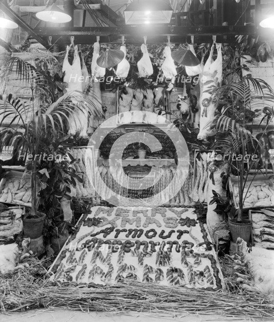 Smithfield Meat Market, London, December 1926. Artist: Bedford Lemere and Company.