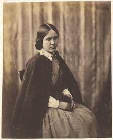 Portrait of a Girl, about 1852-1856. Creator: Roger Fenton.