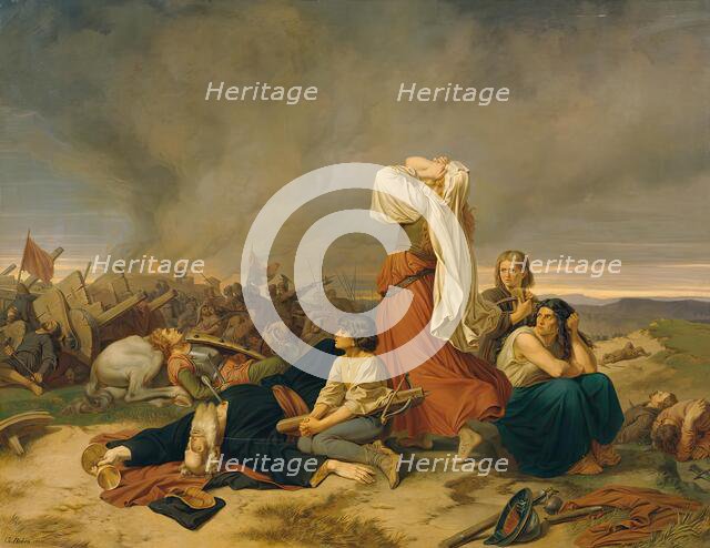 The Battle of Lipan in 1434, 1868. Creator: Christian Ruben.