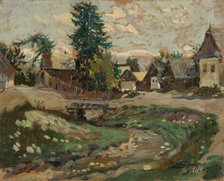 A Village Brook, 1935-1940. Creator: Gustav Mally.