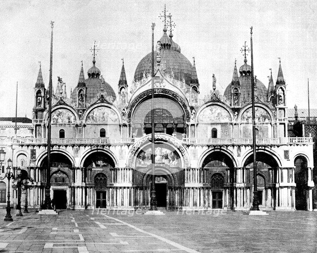 St Mark's, Venice, Italy, 1893.Artist: John L Stoddard