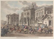 View of the Theatre, Printing House &c. Oxford, 1810., 1810. Creator: Thomas Rowlandson.