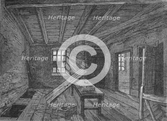 The loft used by the Cato Street Conspirators, London, 1820 (1878). Artist: Unknown.