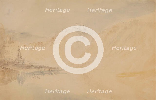 Dieblich on the Mosel, 1839. Creator: JMW Turner.