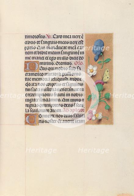 Hours of Queen Isabella the Catholic, Queen of Spain: Fol. 48r, c. 1500. Creator: Master of the First Prayerbook of Maximillian (Flemish, c. 1444-1519); Associates, and.