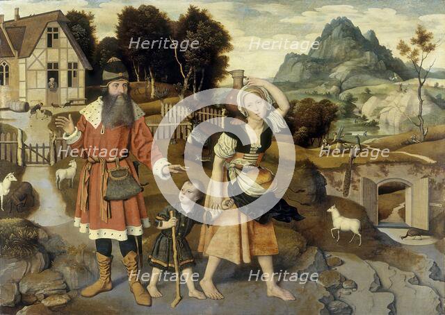 The Expulsion of Hagar, 1520. Creator: Jan Mostaert.