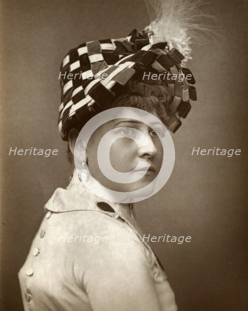 Kate Munroe, actress, 1883. Artist: St James's Photographic Co