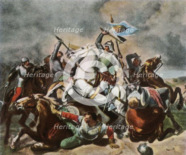 Albrecht Achilles in battle against the Nurembergers, 1450, (1936). Creator: Unknown.
