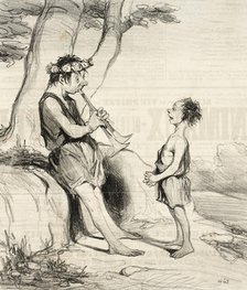 Les Bergers de Virgile, 1842. Creator: Honore Daumier.