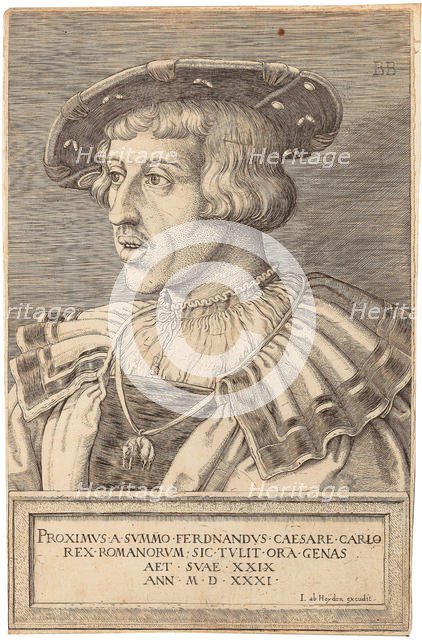 Portrait of Emperor Ferdinand I (1503-1564), 1531. Creator: Beham, Barthel (c. 1502-1540).