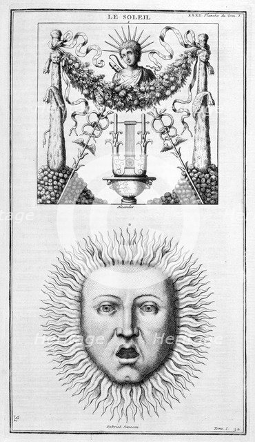 'The Sun', 1757. Artist: Unknown