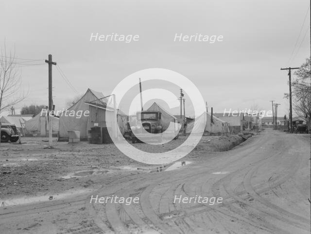 Orange picker's camp, Strathmore, California  , 1939. Creator: Dorothea Lange.