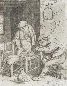 The Smoker and the Drinker, c1682. Creator: Adriaen van Ostade.