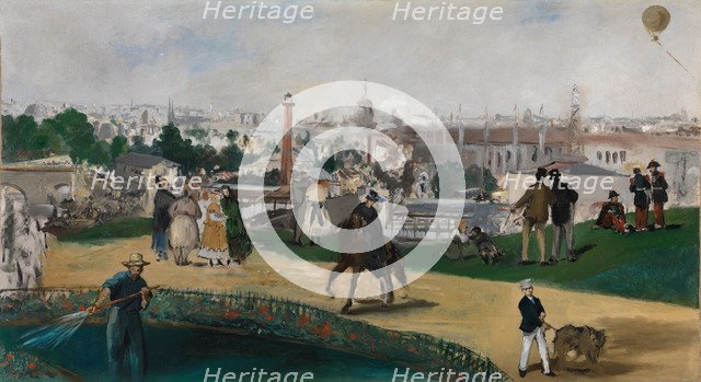 A View of the 1867 Exposition Universelle in Paris (Vue de L’Exposition Universelle de 1867). Artist: Manet, Édouard (1832-1883)